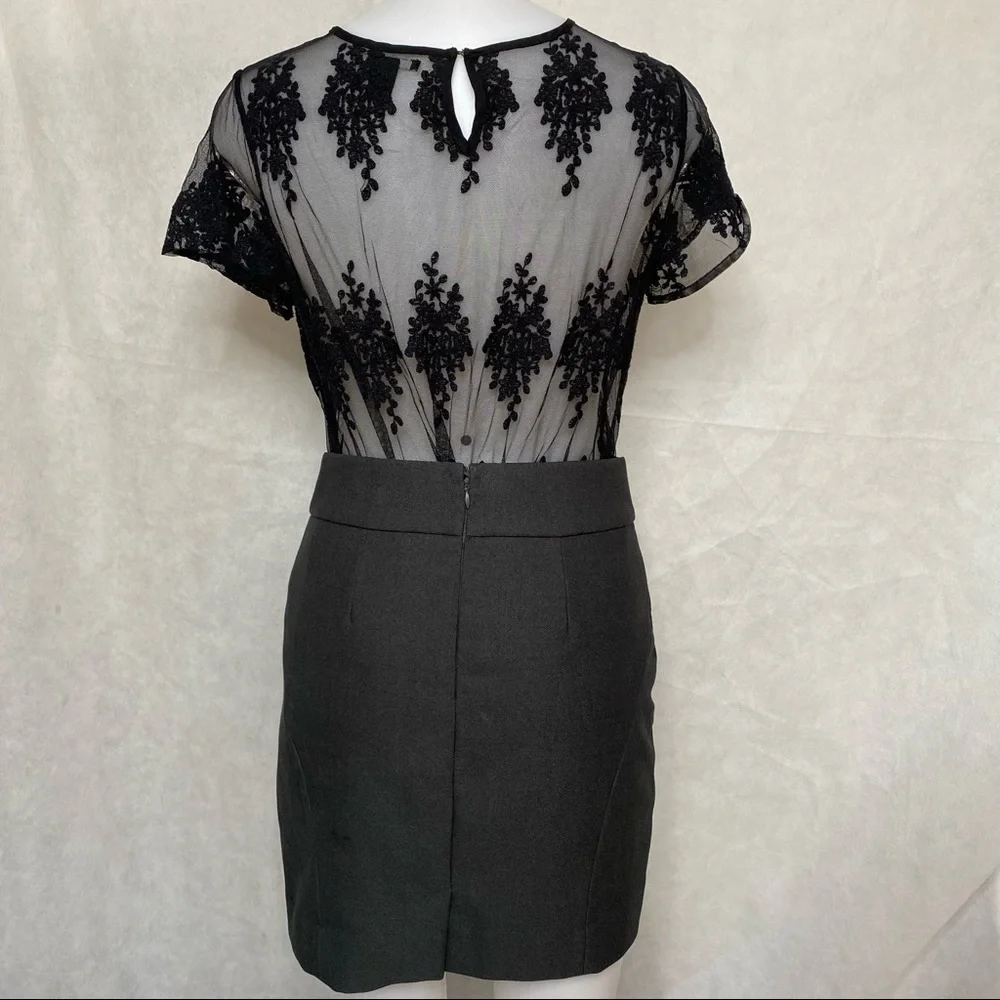 Banana Republic Grey Pencil Mini Business Skirt - Picture 5 of 8